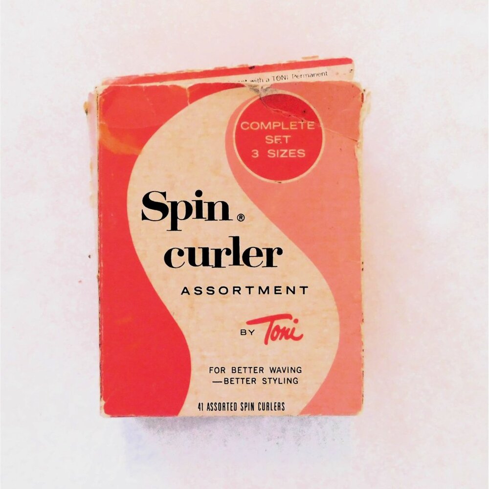 Toni Spin Curlers 3 Assorted Sizes Vintage Set Curlers Papers Perm Tool - Picture 5 of 10